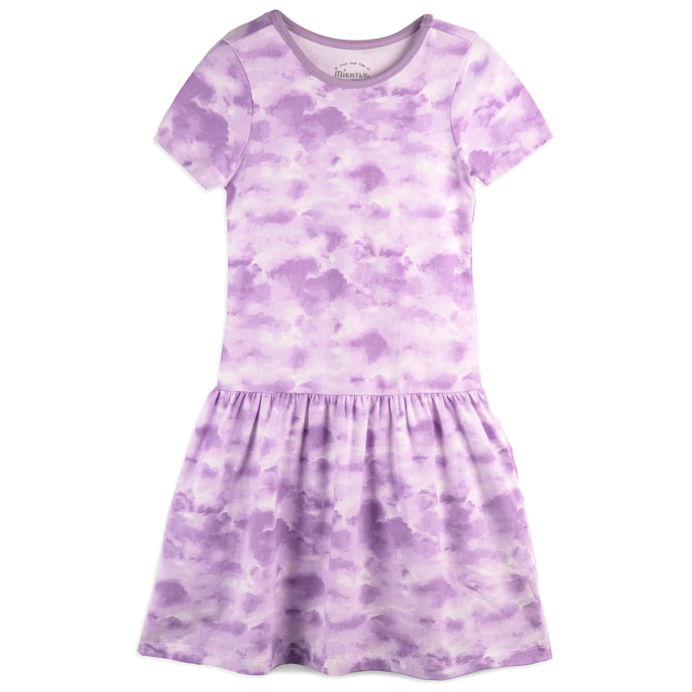 Mightly Girls Purple Tie Dye Dress size: 2-5T